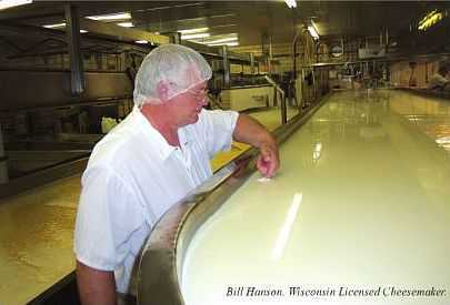 Cheese Making at Arena Cheese Factroy in Wisconsin